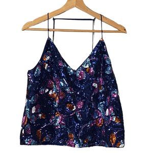NWT RAMY BROOK Women's Sequin Top Size L